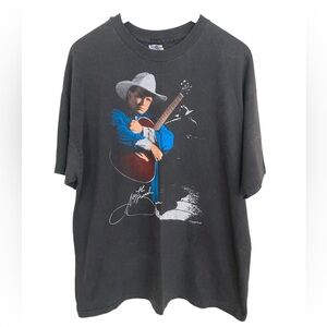 Vintage 1992 Garth Brooks Country Music Hanes TShirt with Graphic Design Size XL